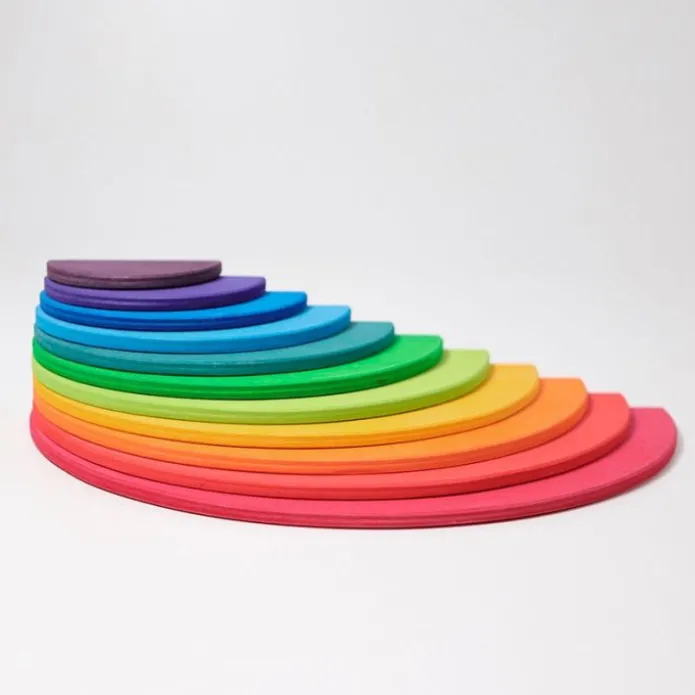 Semicírculos de madera colores arcoíris (11) - Grimm's