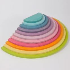 Semicírculos de madera colores pastel (11) - Grimm's
