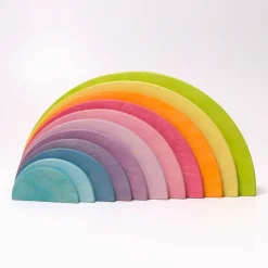 Semicírculos de madera colores pastel (11) - Grimm's