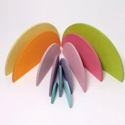 Semicírculos de madera colores pastel (11) - Grimm's
