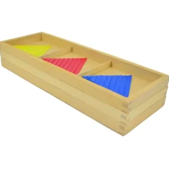 Set 3 cajas de madera para geometría ornamental - Montessori