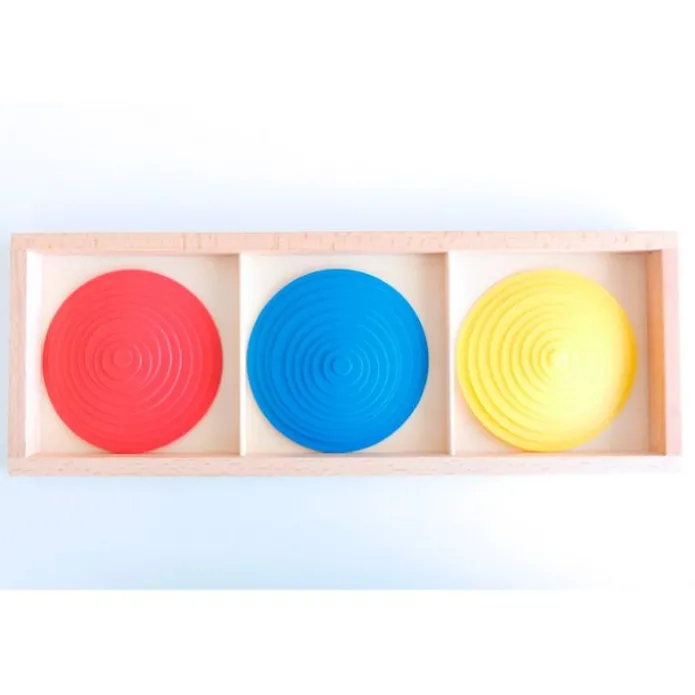 Set 3 cajas de madera para geometría ornamental - Montessori