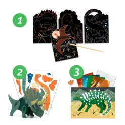Set creativo multiactividades El Mundo de los Dinosaurios - Djeco