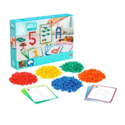 Set de 600 bloques de construcción y 80 actividades Learn to build ABC & 123 - Plus-Plus