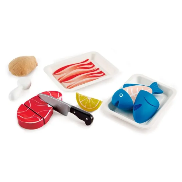 Set de carne y pescado para cortar - Hape