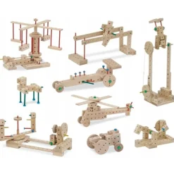 Set de construcción de madera Explorer 318 piezas - Matador