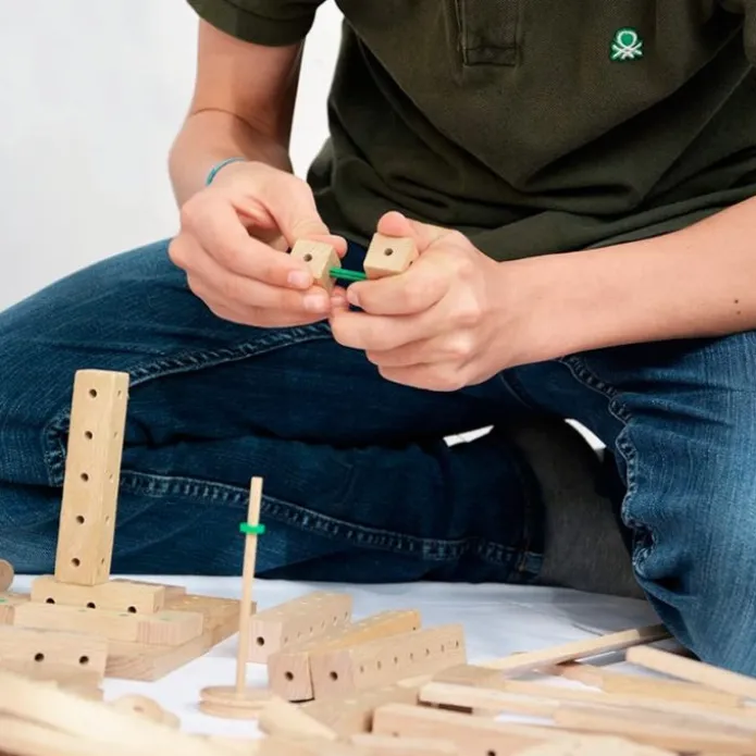 Set de construcción de madera Explorer 222 piezas - Matador