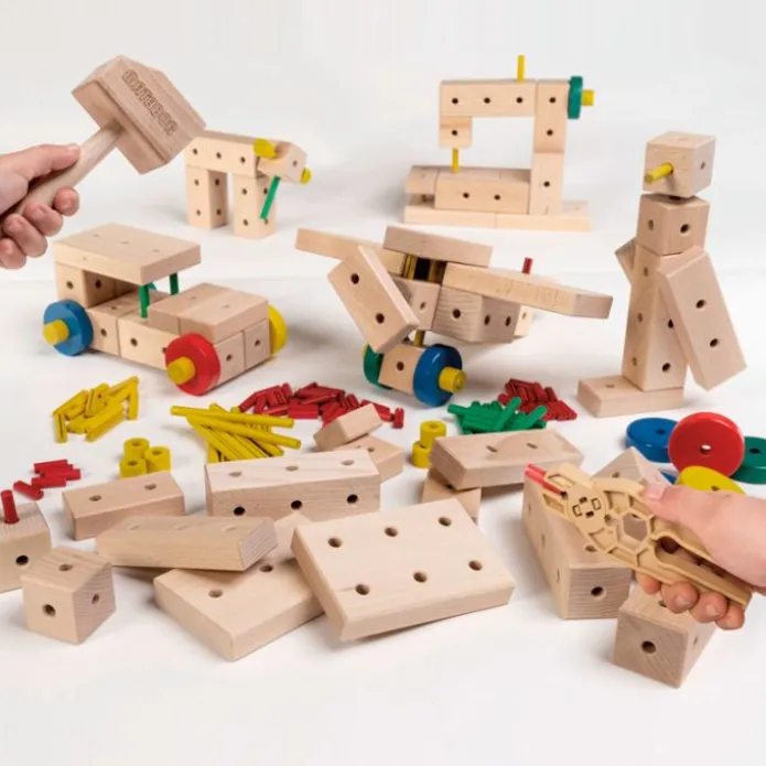 Set de construcción de madera Maker 70 piezas - Matador