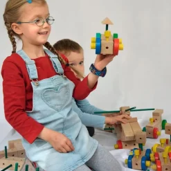 Set de construcción de madera Maker 70 piezas - Matador