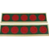 Set de 10 círculos de metal con stand de madera para fracciones - Montessori