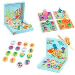 Set de 4 juegos Ludo Sea - Djeco