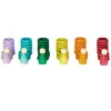 Set de muñecos Nins®, anillas y monedas de madera colores pastel - Grapat