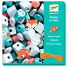 Set de 450 perlas de madera para coser animales - Djeco