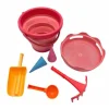 Set de playa compacto coral con 7 piezas - CompacToys