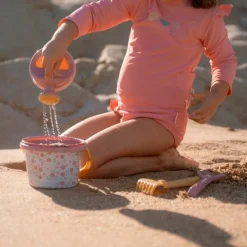 Set de playa rosa con flores - Little Dutch