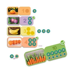 Set de 10 puzles Cuenta y completa del 1 al 10 - Akros