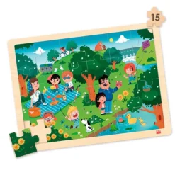 Set de 4 puzles de madera: Las 4 estaciones - Akros