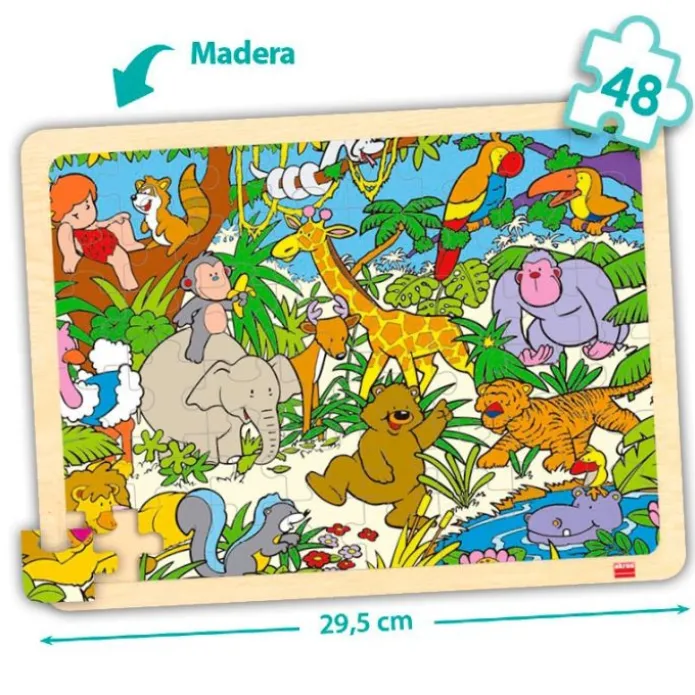 Set de 4 puzles de madera: Lugares - Akros