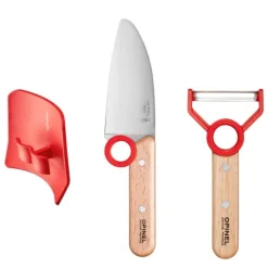 Set Le Petit Chef para niños: cuchillo, protector y pelador - Acero inoxidable - Opinel