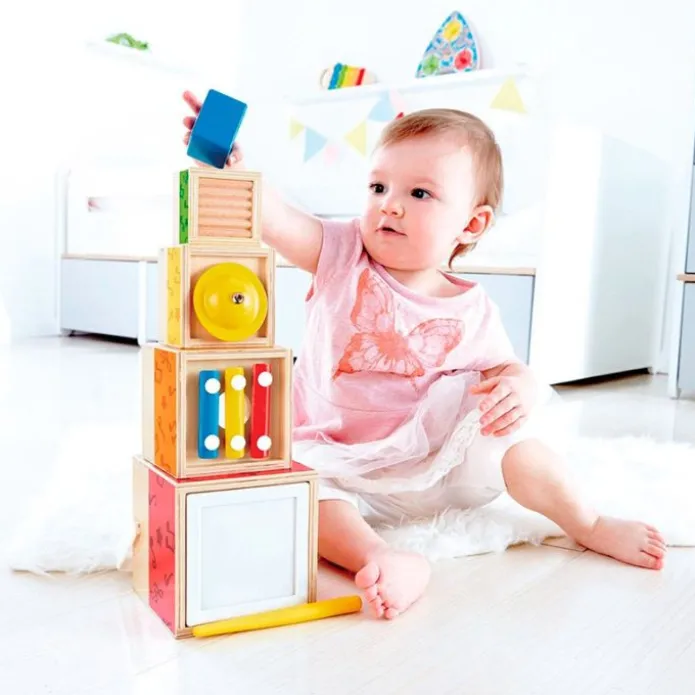 Set musical apilable con 6 piezas - Hape