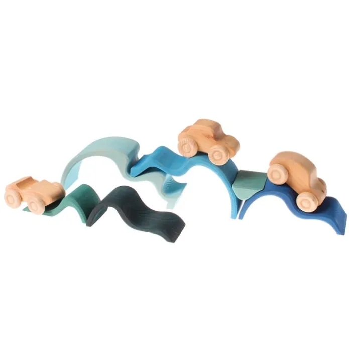 Set 6 olas de mar de madera - Grimm's