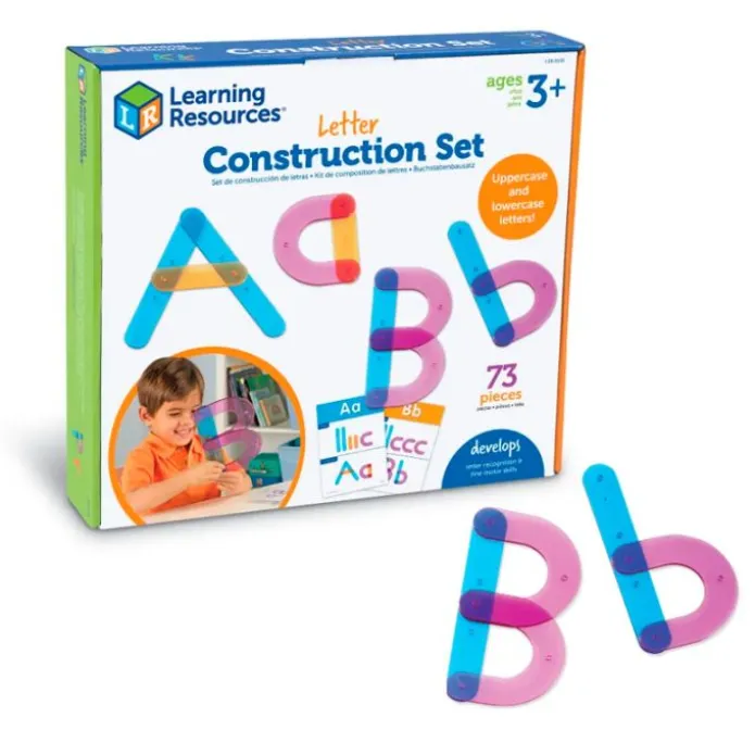 Set para construir letras con piezas translúcidas - Learning Resources