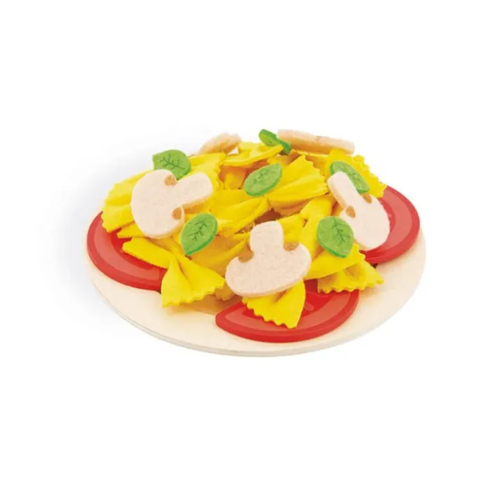 Set para platos de pasta de madera y fieltro 58 piezas - Janod