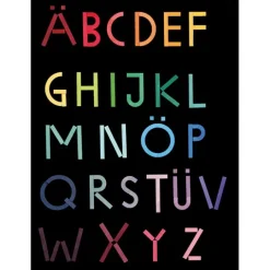 Set 77 piezas letras abecedario de madera magnéticas - Grimm's