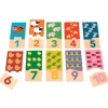 Set 10 puzles de madera Duo Animales números 20 piezas - Goula