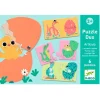 Set 6 puzles Dúo Animales y huevos 12 piezas - Djeco