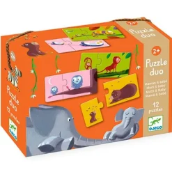 Set 12 puzles Duo Mama y Bebé 24 piezas - Djeco