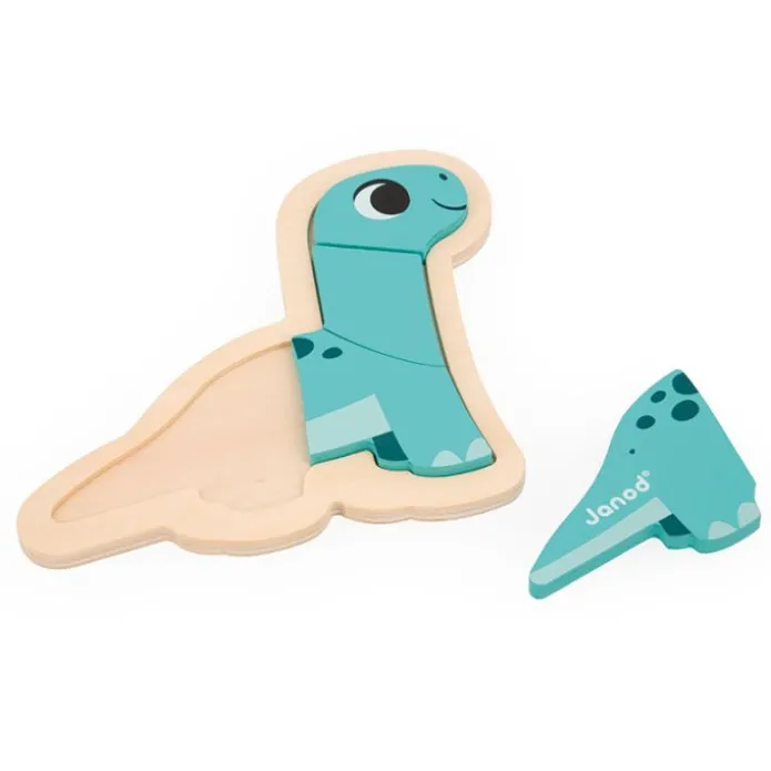 Set 4 puzles evolutivos dinosaurios - Janod
