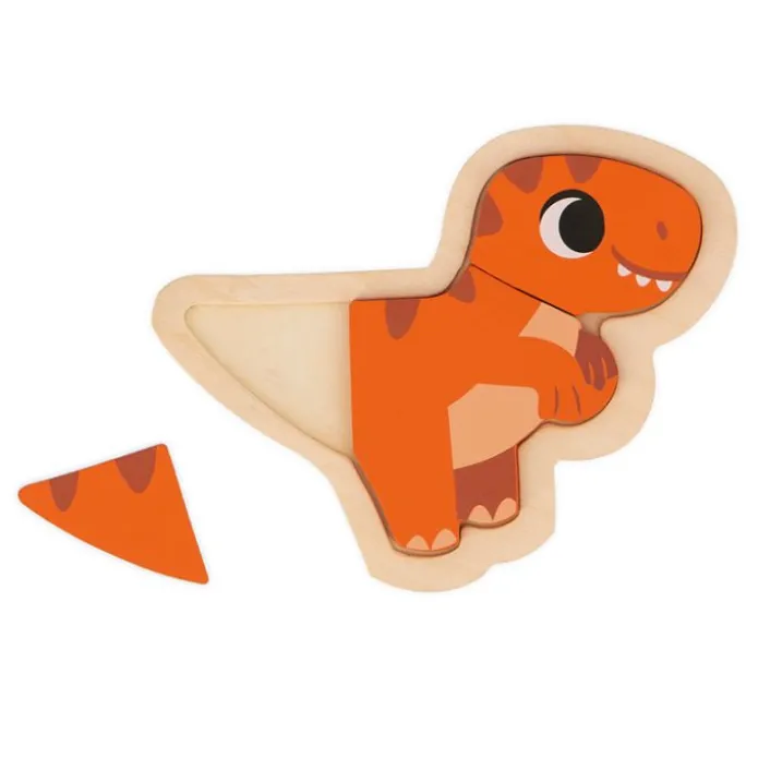 Set 4 puzles evolutivos dinosaurios - Janod