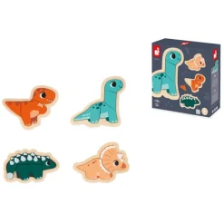 Set 4 puzles evolutivos dinosaurios - Janod