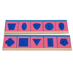Set 10 resaques metálicos con 2 stands de madera - Montessori