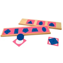 Set 10 resaques metálicos con 2 stands de madera - Montessori
