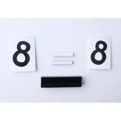 Set tarjetas de madera números y signos aritméticos - Montessori