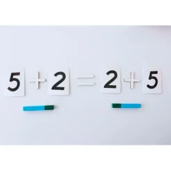 Set tarjetas de madera números y signos aritméticos - Montessori