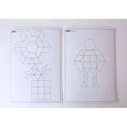 Set 20 tarjetas para patrones con bloques geométricos - EDX Education