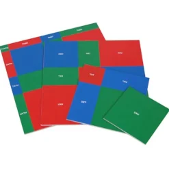 Set 4 tarjetas patrones para raíz cuadrada - Montessori