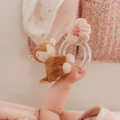 Sonajero cervatilla de peluche con anillo Jardín de Hadas - Little Dutch