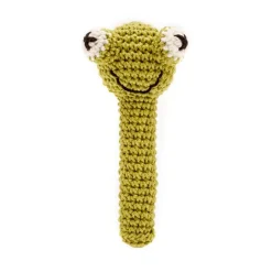 Sonajero de crochet Rana - aPunt Barcelona