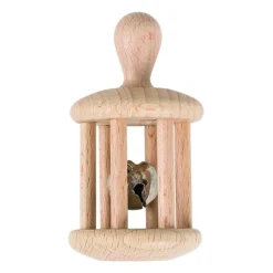Sonajero de madera rueda con agarre - Montessori