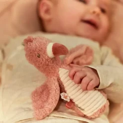 Sonajero flamenco de peluche Safari Friends - Little Dutch