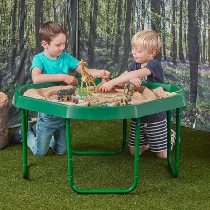 Soporte ajustable verde para bandeja sensorial Mundo Activo - Tuff Tray