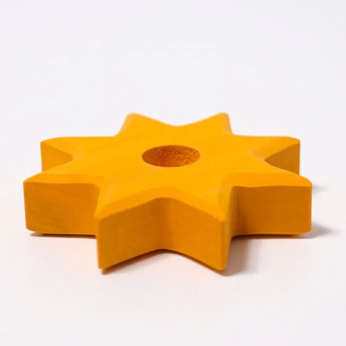 Soporte de madera estrella para figuras y velas - Grimm's