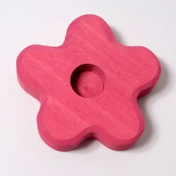 Soporte de madera flor para figuras y velas - Grimm's
