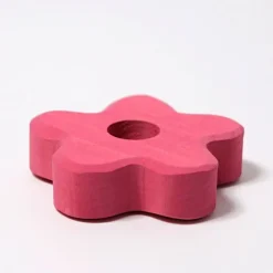 Soporte de madera flor para figuras y velas - Grimm's