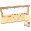 Stand de madera escalera y barras de perlas 11-19 - Montessori