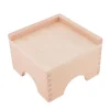 Stand de madera para torre rosa - Montessori